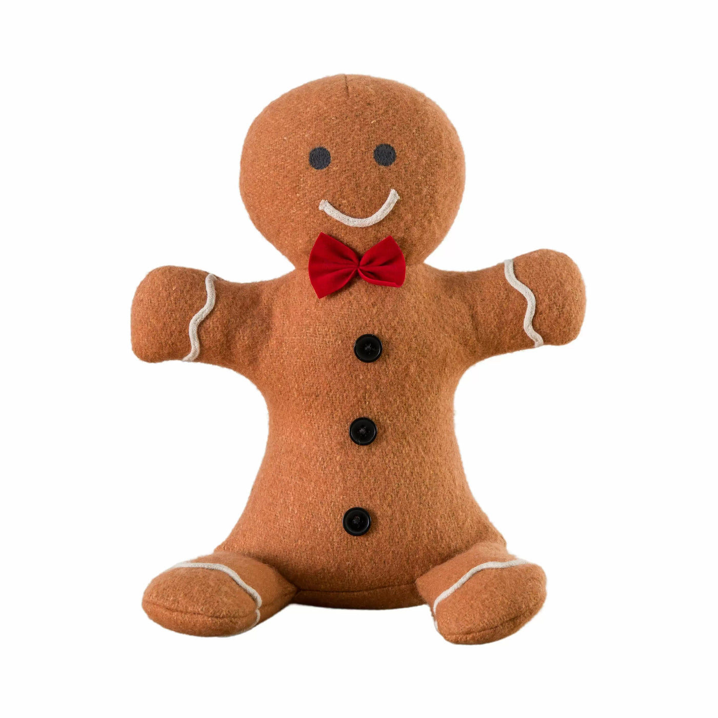 Fred Gingerbread Doorstop Brown/Red