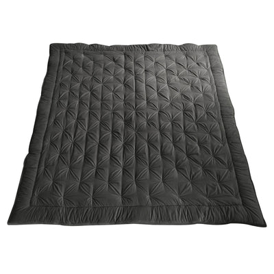 Earolstone Velvet Bedspread Charcoal