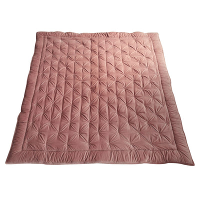 Earolstone Velvet Bedspread Blush