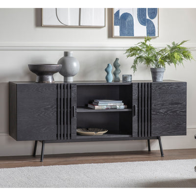 Chivery Sideboard Black 1600x420x700mm
