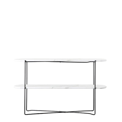 Cromer Console Table White Marble 1200x320x700mm