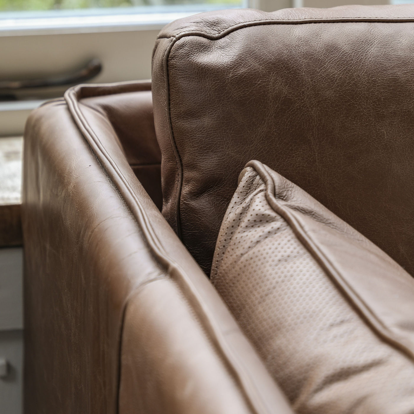 Hillend Sofa Brown Leather