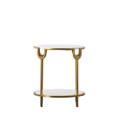 Higher Side Table White Marble