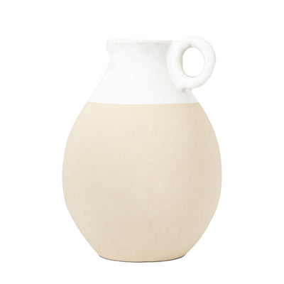 Ebbw Pitcher Vase Large White Natural
