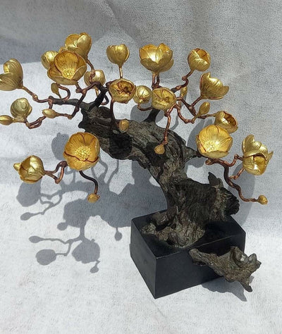 Bronze Blossom Table Sculpture