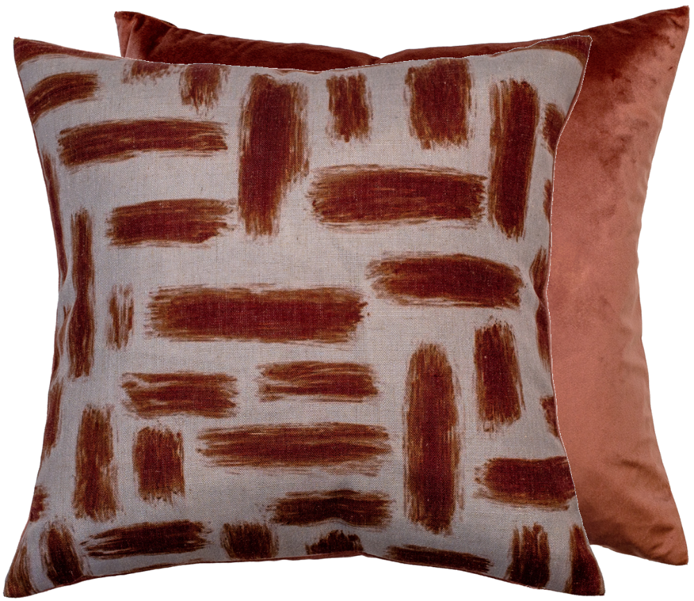 Malini Kentish Rust Cushion