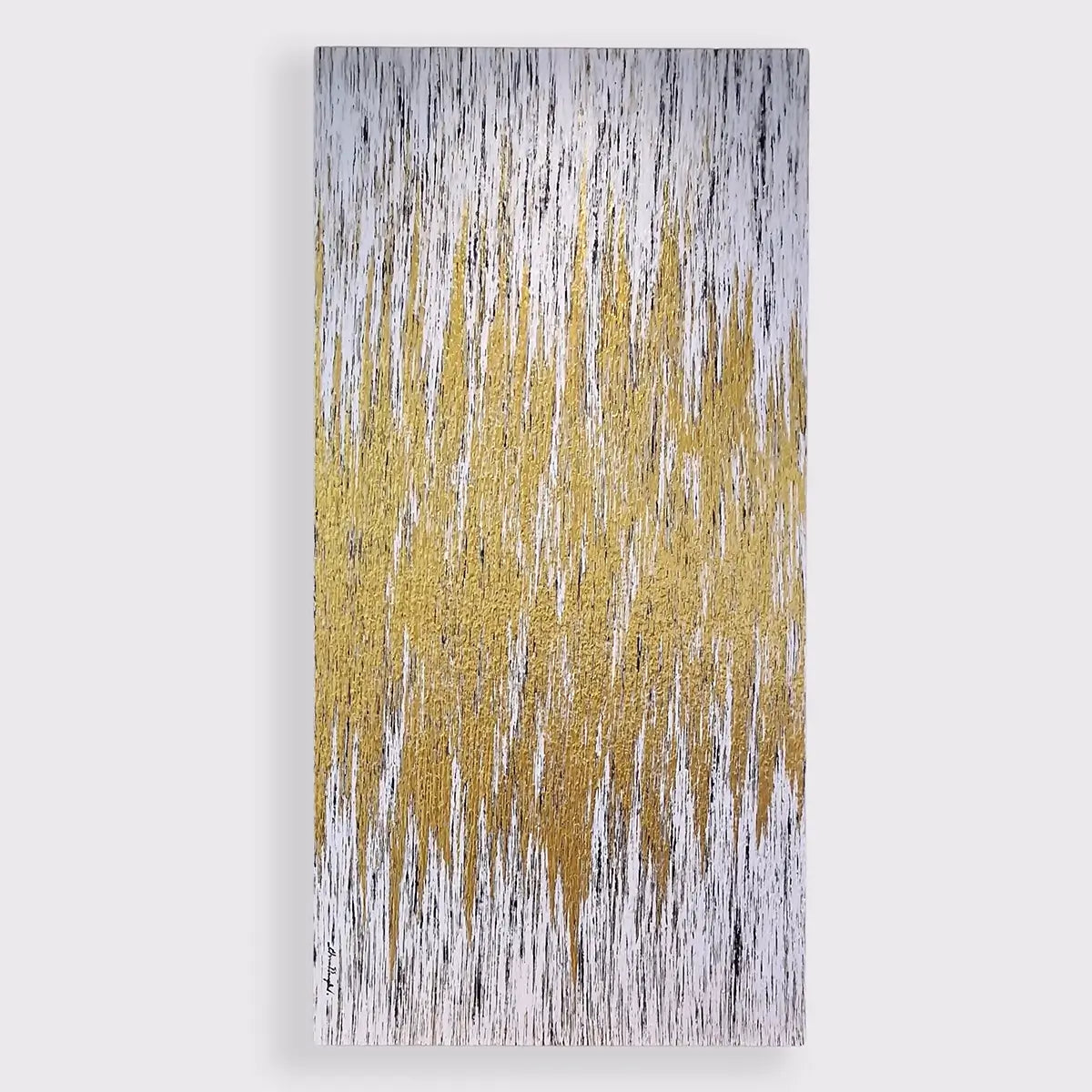 Abstract Metallic Gold Painting