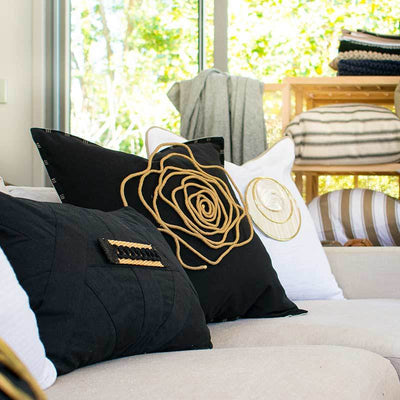 Bandhini Homewear Design Accessories Bling String Lounge Cushion 55x55cm House of Isabella UK