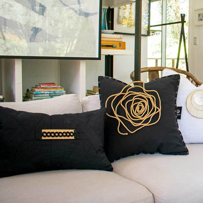 Bandhini Homewear Design Accessories Bling String Lounge Cushion 55x55cm House of Isabella UK