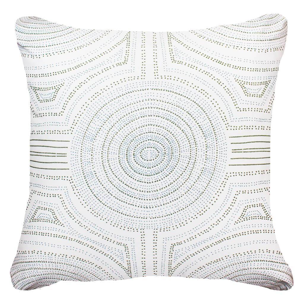 Bandhini Homewear Design Accessories Dreamtime Aboriginal Dot Lounge Cushion 55x55cm House of Isabella UK