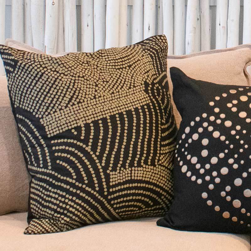 Bandhini Homewear Design Accessories Dreamtime Dots Lounge Cushion 55x55 cm House of Isabella UK