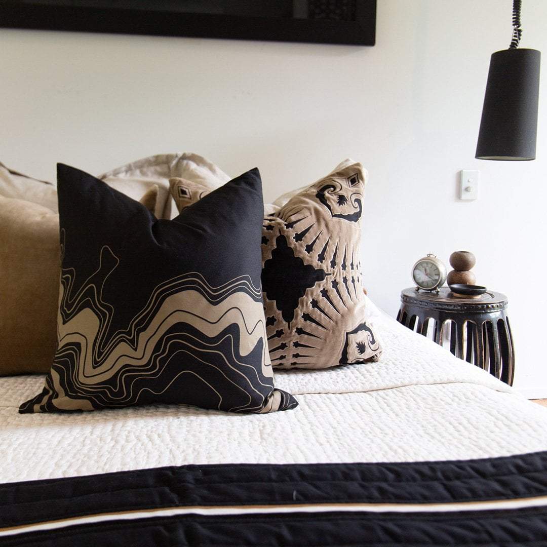 Bandhini Homewear Design Accessories Earth Latitude Lounge Cushion 55 x 55 cm House of Isabella UK
