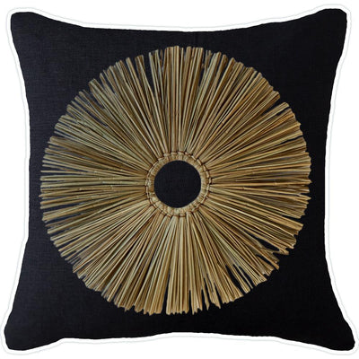 Bandhini Homewear Design Accessories Grass Ring Lounge Cushion 55x55cm House of Isabella UK
