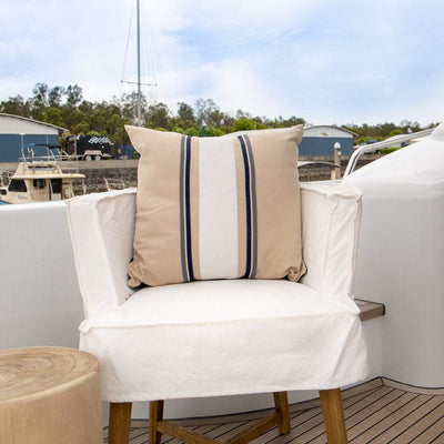 Bandhini Homewear Design Accessories Outdoor Nautical Charlie Lounge Cushion 55 x 55 cm House of Isabella UK
