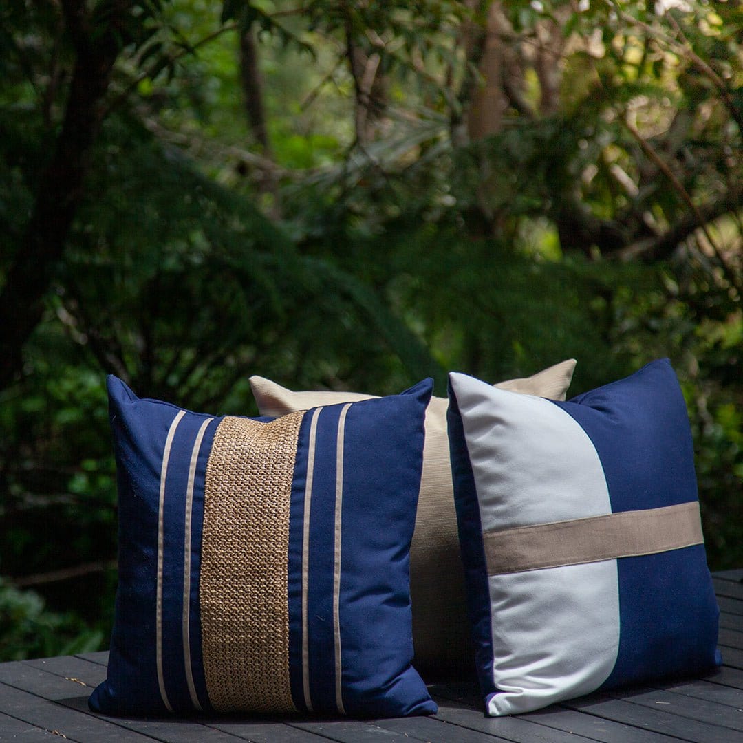 Bandhini Homewear Design Accessories Outdoor Nautical Juliet Lounge Cushion 55 x 55 cm House of Isabella UK
