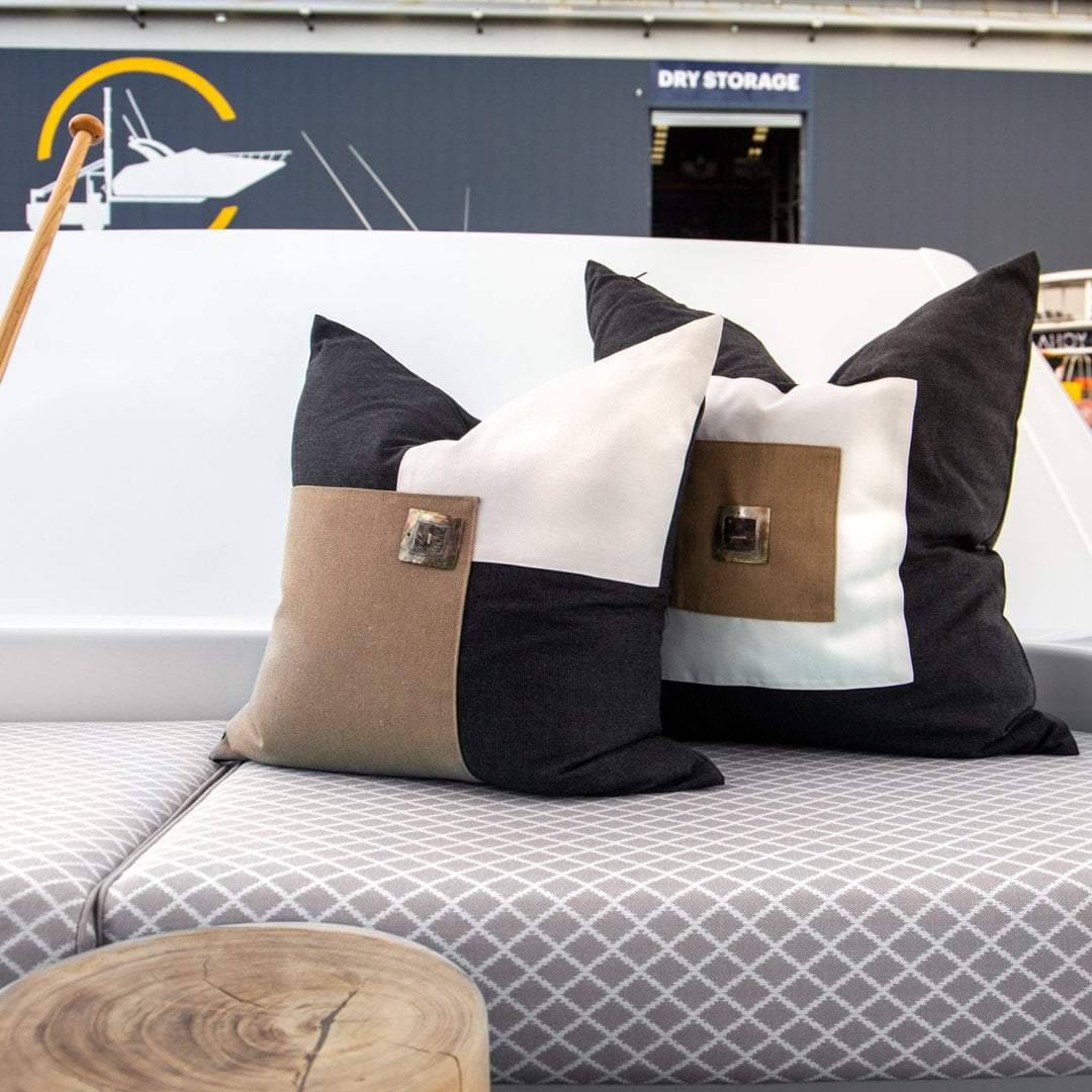 Bandhini Homewear Design Accessories Outdoor Nautical Love Lounge Cushion 55 x 55 cm House of Isabella UK