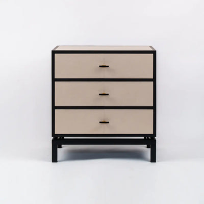 Bertie 3 Drawer Chest Pumice Leather