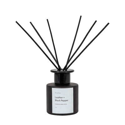 Bodhi Accessories Aroma 100ml Reed Diffuser Leather & Black Pepper House of Isabella UK