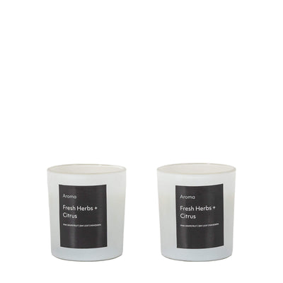 Bodhi Accessories Aroma Votive Fresh Herbs and Citrus - Small 2 Pack House of Isabella UK