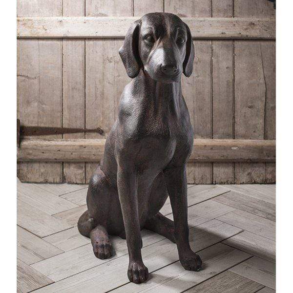 Bodhi Accessories Digby Dog Sculpture Statue in Aged Bronze Finish House of Isabella UK