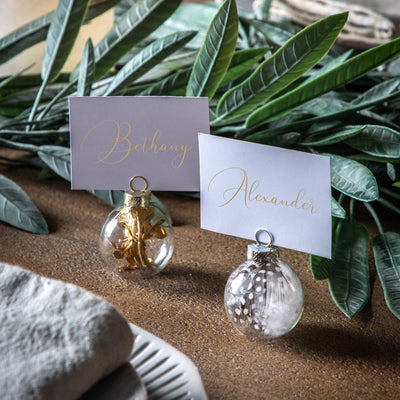 Bodhi Accessories Dry Flora Bauble Name Card Holder Set of 6 House of Isabella UK