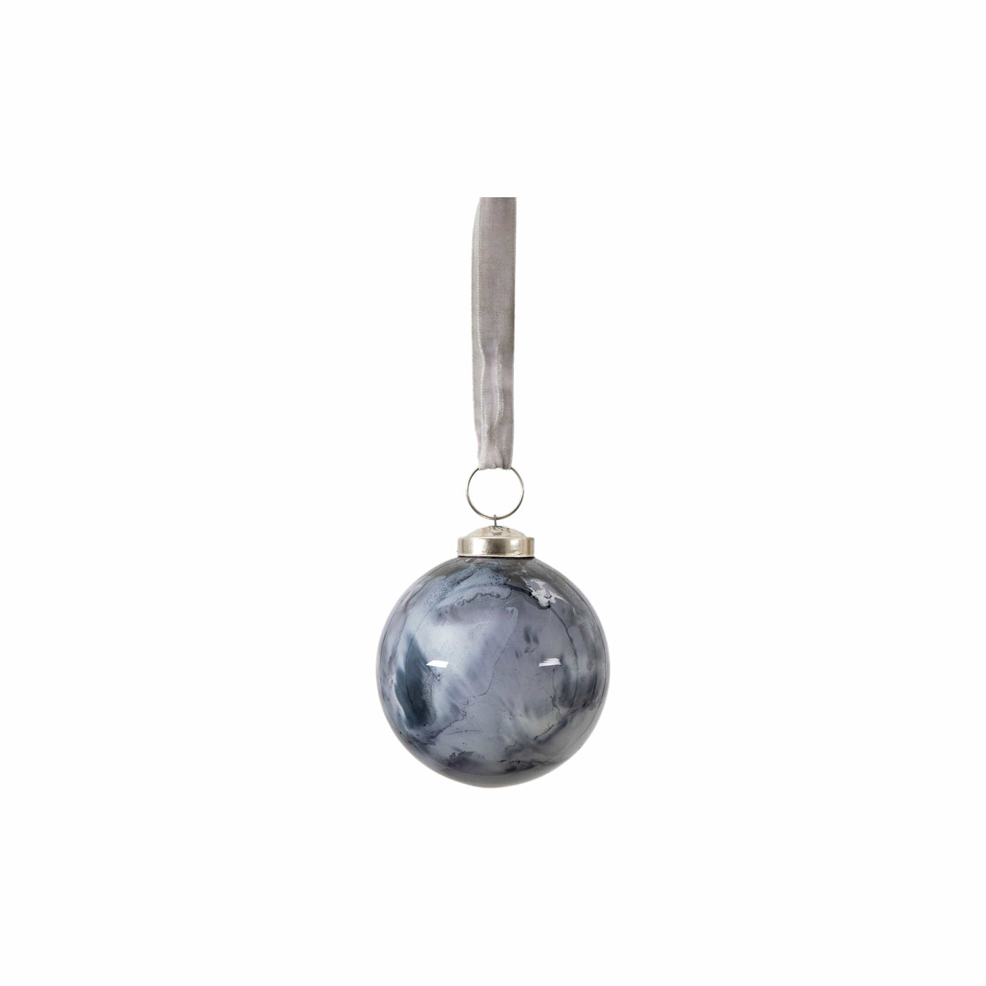 Bodhi Accessories Marbled Bauble Grey Small House of Isabella UK