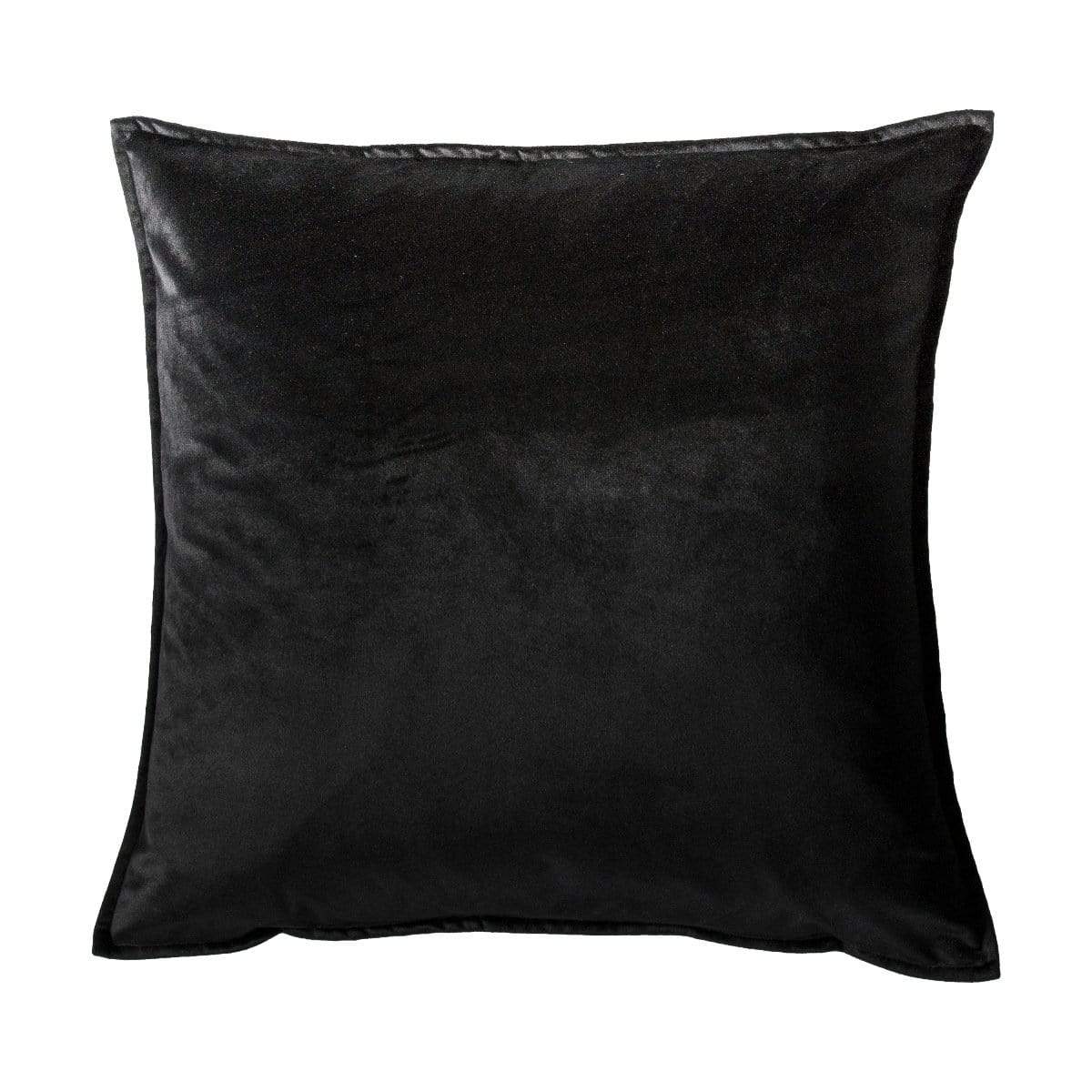 Bodhi Accessories Meto Velvet Oxford Cushion Black House of Isabella UK