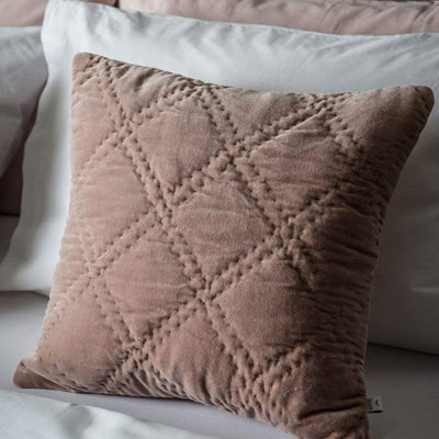 Bodhi Accessories Quilted Diamond Cushion Blush House of Isabella UK
