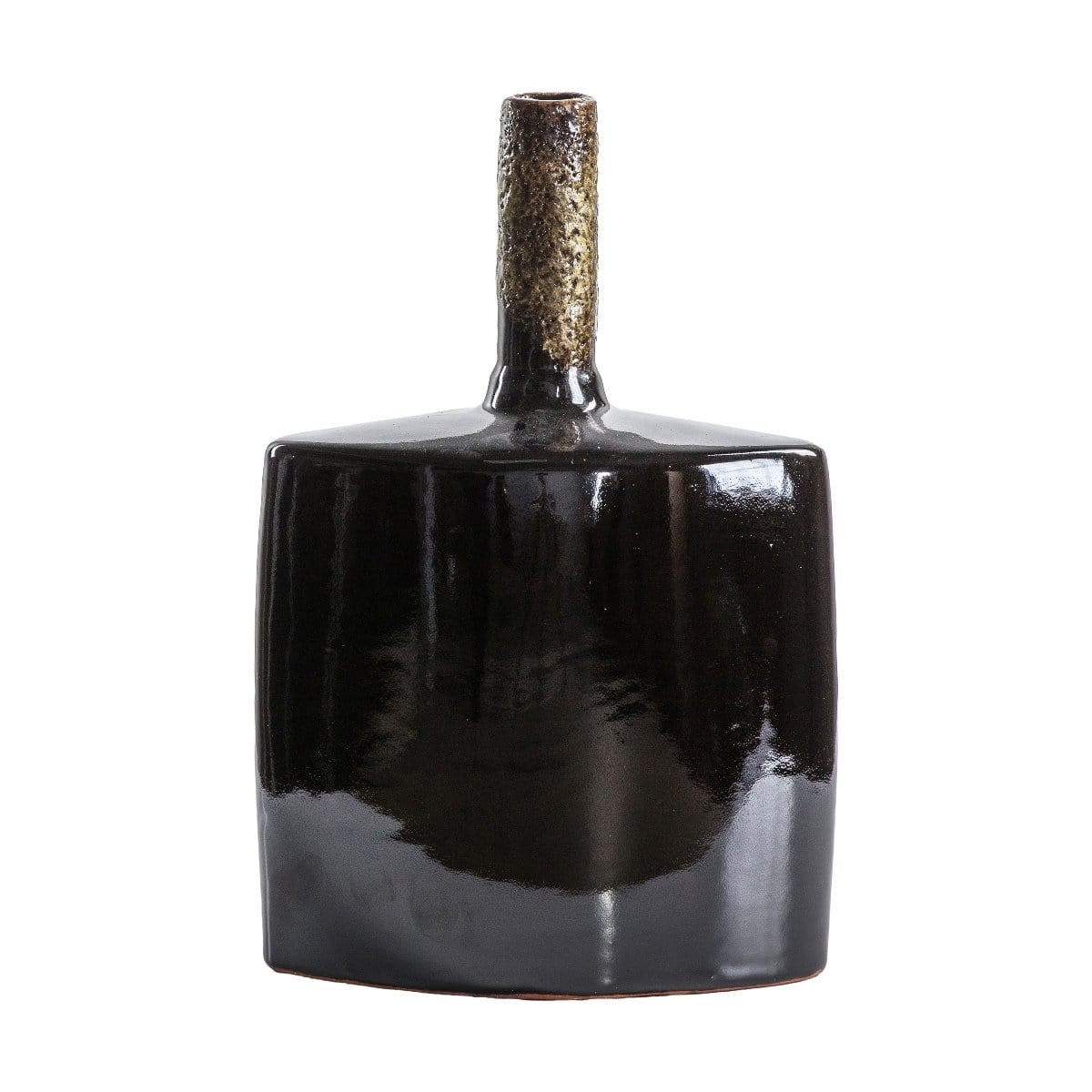 Bodhi Accessories Robello Flask Vase Lava Black House of Isabella UK