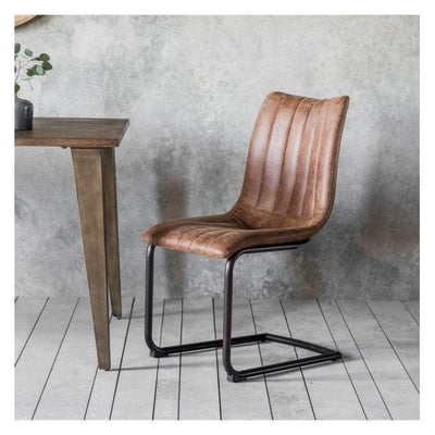 Bodhi Dining Edington Brown Chair (2pk) W460 x D620 x H870mm House of Isabella UK