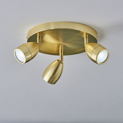 Bodhi Lighting Porto Bathroom Ceiling Light - Single Brass House of Isabella UK