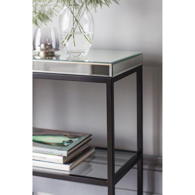 Bodhi Living Pippard Console Table Black W1200 x D360 x H820mm House of Isabella UK