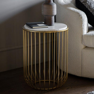 Bodhi Living Riley Side Table Gold House of Isabella UK