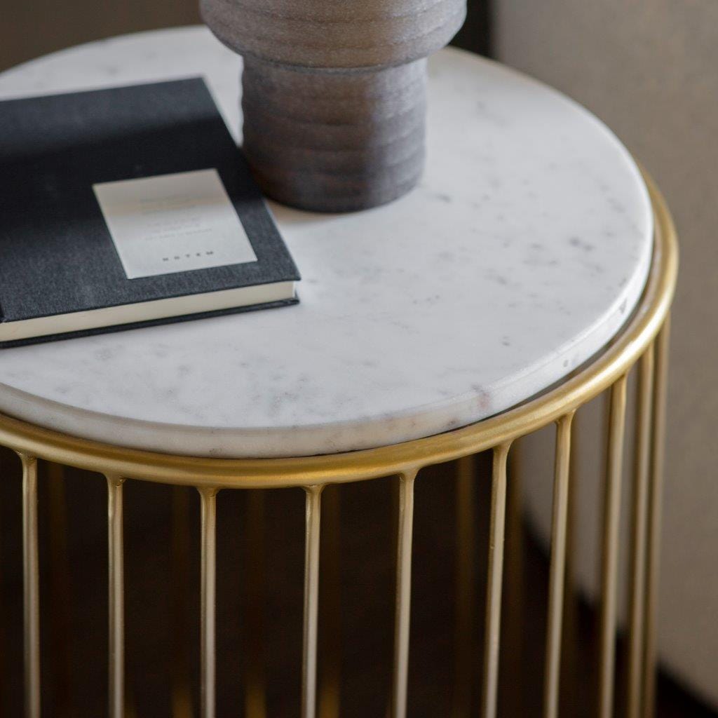 Bodhi Living Riley Side Table Gold House of Isabella UK