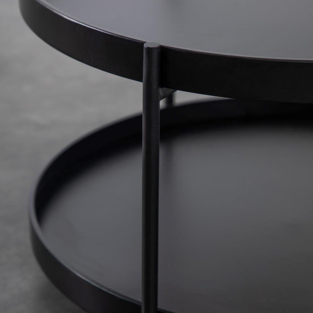 Bodhi Living Sennen Coffee Table Black 650x650x500mm House of Isabella UK