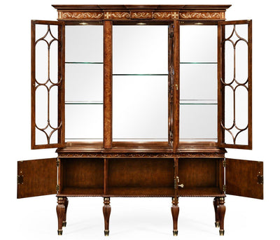 Jonathan Charles Display Cabinet Breakfront Mother of Pearl