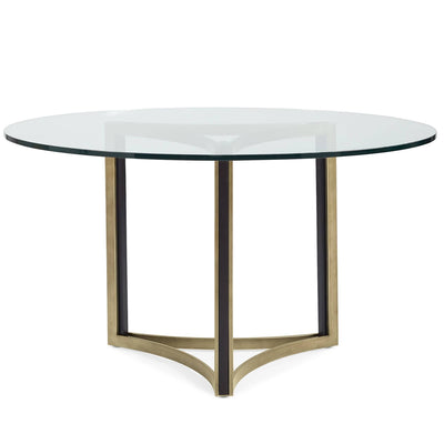 Caracole Dining Remix Glass Top Table 48" House of Isabella UK