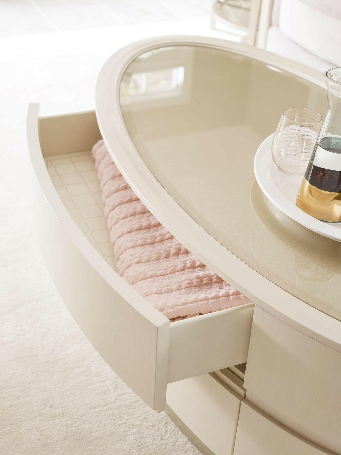 Adela Oval Coffee Table House of Isabella UK