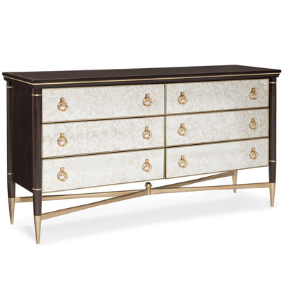 Caracole Sleeping Everly Double Dresser with Antique Mirror Drawers House of Isabella UK