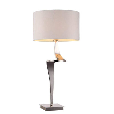 RV Astley Lighting Enzo Nickel Table Lamp Right House of Isabella UK