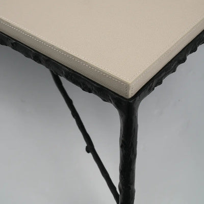 Arun Coffee Table Bronze Pumice Leather