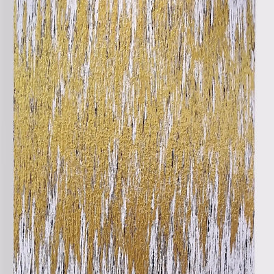 Abstract Metallic Gold Painting
