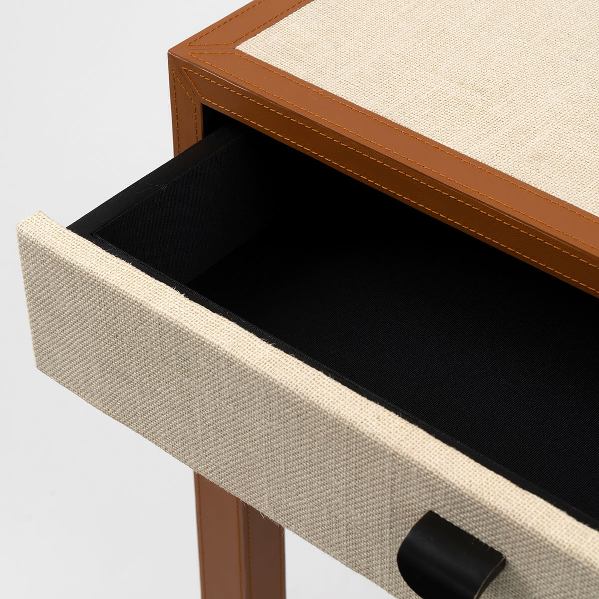 Ralf Console Leather and Jute