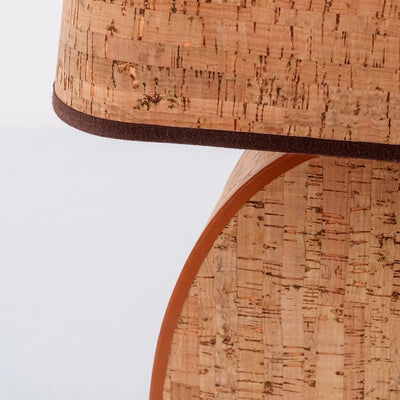 Ralf Parabolic Lamp Leather and Cork