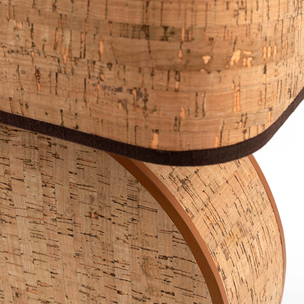 Ralf Round Lamp Leather and Cork