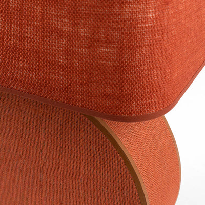 Ralf Round Lamp Leather and Jute