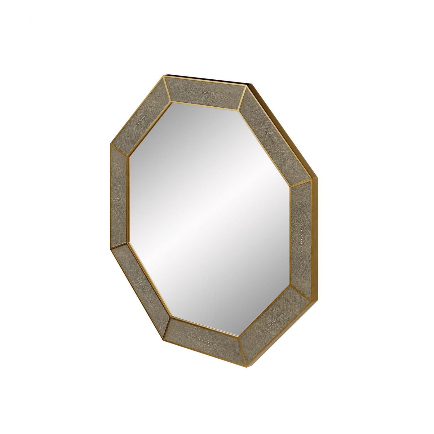 DI Designs Mirrors Hampton Mirror, Octagon - Grey Shagreen House of Isabella UK