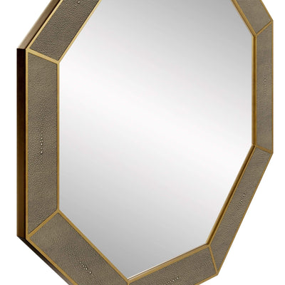 DI Designs Mirrors Hampton Mirror, Octagon - Grey Shagreen House of Isabella UK