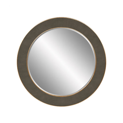 DI Designs Mirrors Hampton Mirror, Round - Grey Shagreen House of Isabella UK