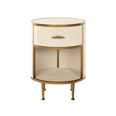 DI Designs Sleeping Hampton Bedside - Small Round Ivory House of Isabella UK